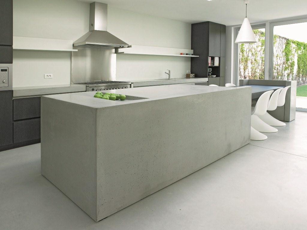concrete kitchen
